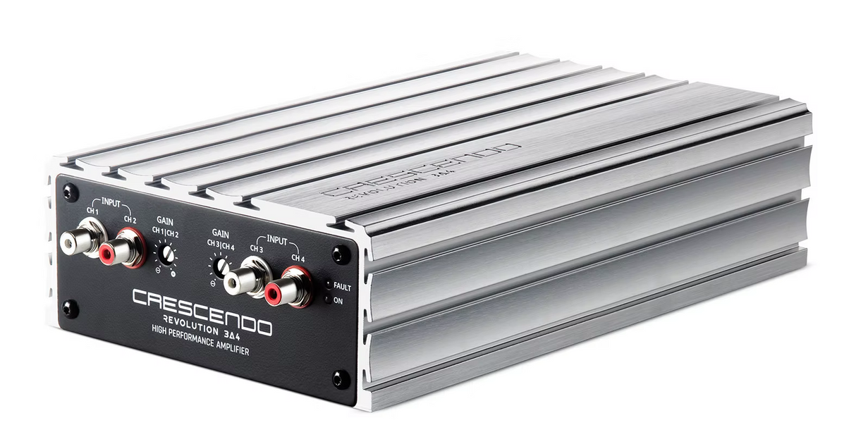 REVOLUTION 3-Series Class A/B 4-Channel Amplifier (70 Wattsx 4 RMS @ 4 Ohm) (3A4)