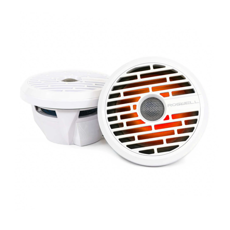 Roswell R1 SERIES 7.7" Marine Coaxial Speakers with RGB - White (R177WHITE)