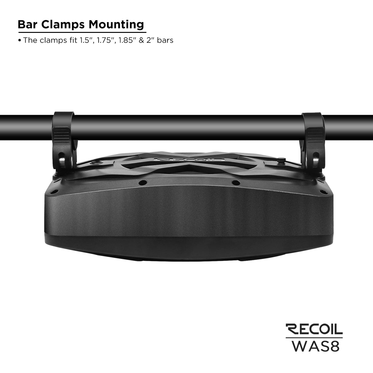 Recoil Waterproof Amplified Powersports Subwoofer (WAS8)