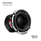 RECOIL 2.5" SUBWOOFER - 20 Watts RMS Power Handling (SW25)