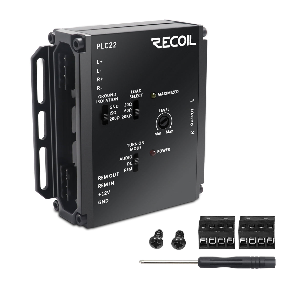 Recoil 2 Channel LOC with 2 Channel RCA Outputs (up to 20V Input Handling) (PLC22D)