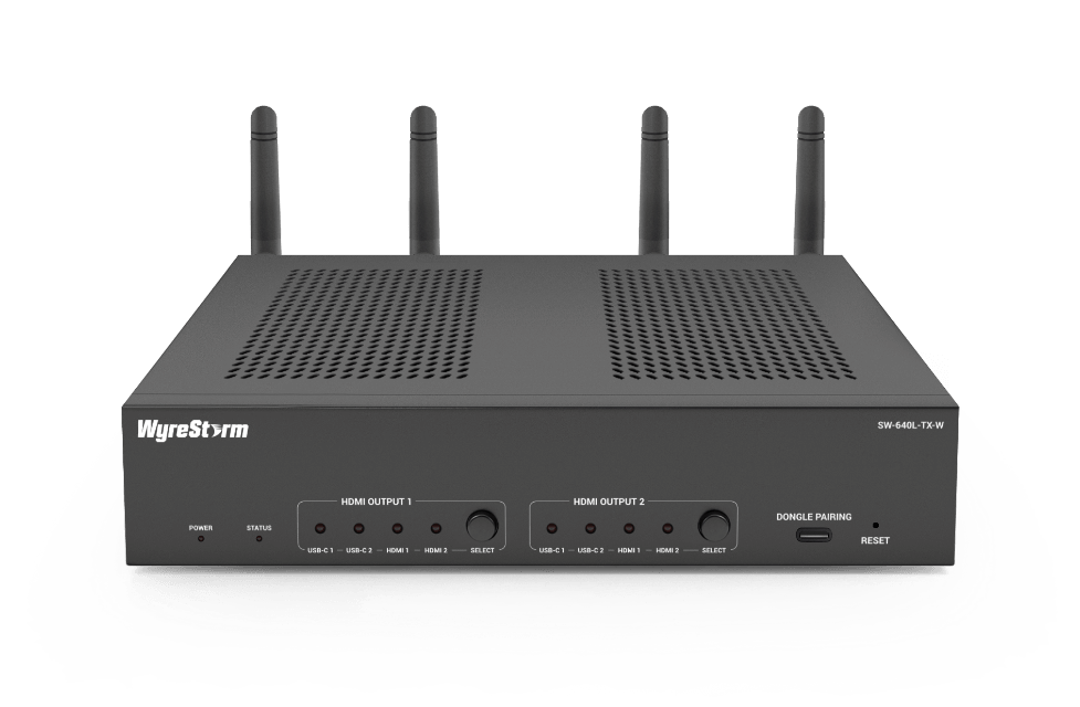 Wyrestorm Synergy 4-Input 4K60Hz Presentation Switcher | 4K60Hz 4:4:4 | USB-C MST 60W PD | USB-C Ethernet  (SW640LTXW)