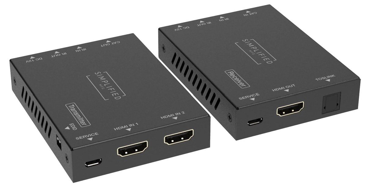 4K HDMI 2.0b 50m HDMI extender kit w/switch (EXMICRO2ISW)