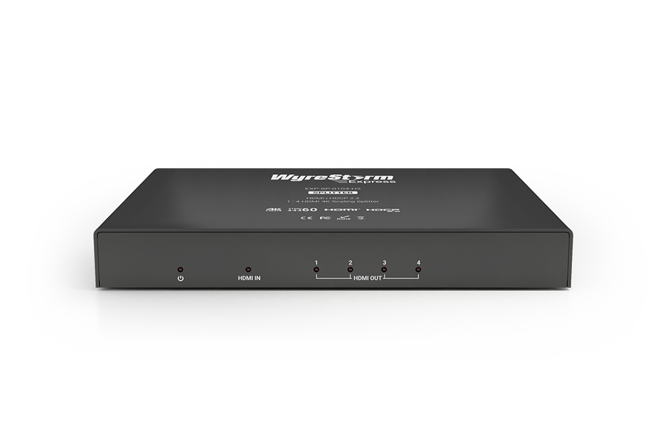 Wyrestorm 4K60Hz 1x4 HDMI Splitter | 4K60Hz 4:4:4 | Dolby Vision & HDR | 4k > 1080p Down-Scaler (EXPSP0104H2)