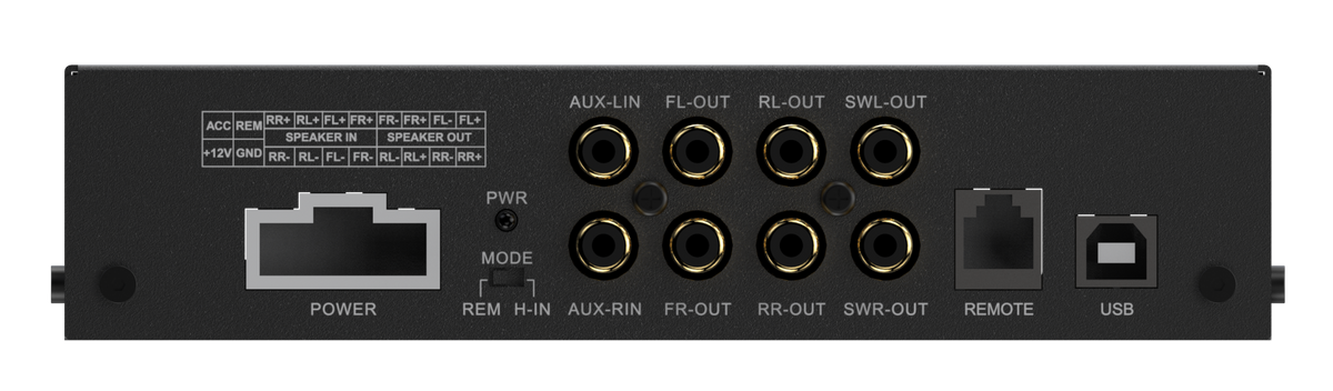 Goldhorn DSP SERIES 4-Channel Amplifier with 6-Channel DSP Processor - 20 Watts x 4 RMS Power - CLASS A/B (DSPA206)