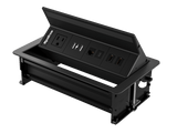 Wyrestorm Flip Up In-Desk Connectivity | 2 HDMI & USB-C Passthrough | USB Charging | RJ-45  (IDB400NA)
