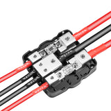 RECOIL 2 Position Combination Power / Ground Distribution Block - 1/0 AWG inputs / 4 AWG Power & Ground Outputs (MPG2)