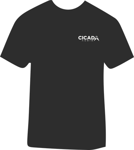 CICADA AUDIO "GHOST RIDER" T-SHIRT CHARCOAL GREY - 3XL (CTCGR3XL)