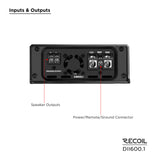Recoil DII Series Mono Amplifier 610W @1 Ohm (DII6001)