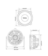 Recoil AUDIOPHILE RPM SERIES 3.5" Midrange Speakers (sold as pair) (RMS35)