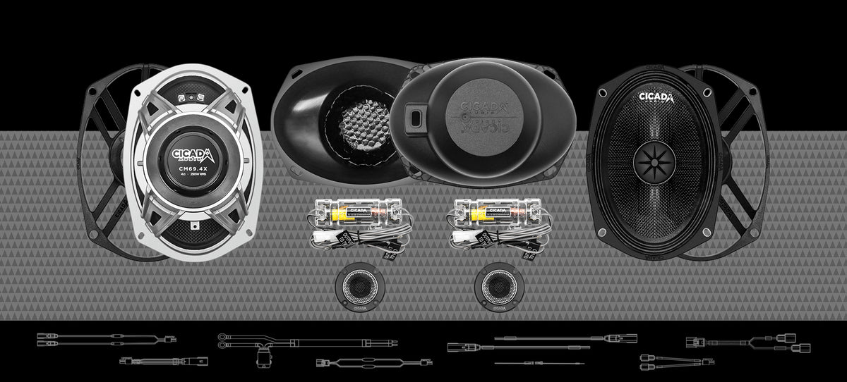 2014-2023 HARLEY DAVIDSON 6x9 Component Speaker Kit (with Bridge Mount Tweeter) (CXK694)