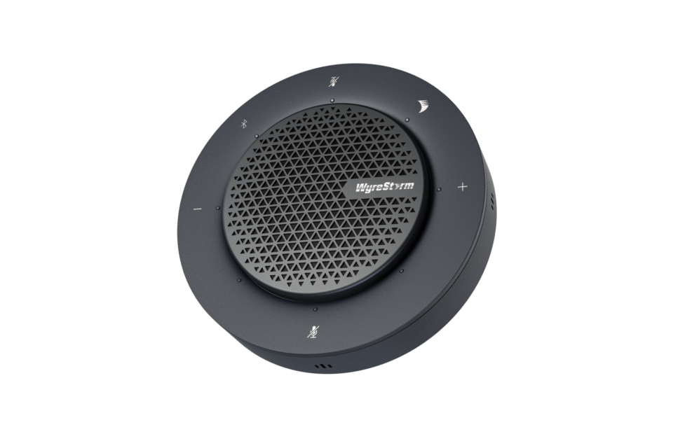 Wyrestorm USB/Bluetooth Daisy-chain Speakerphone | Daisy-chain up to 9 units | Omni-Direction 4xMics | AEC & ANR & AGC  (HALO80)