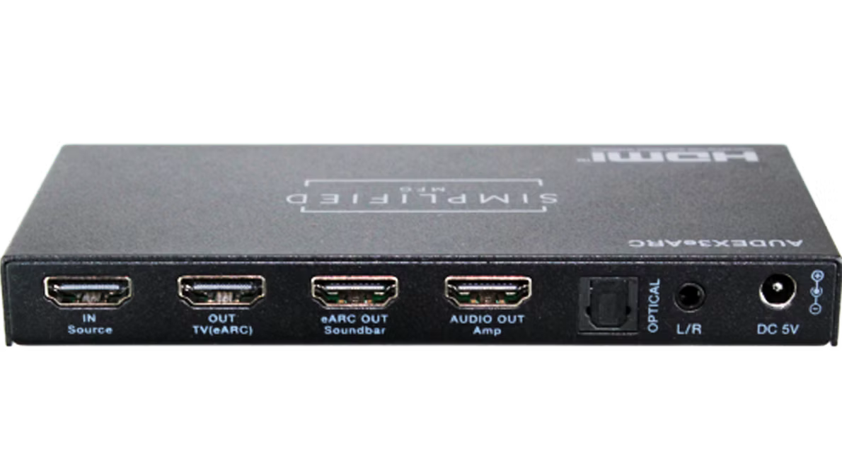 HDMI 2.1 eARC Audio extractor w/multiple outputs (AUDEX3eARC)