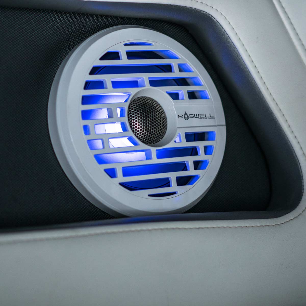 Roswell R1 SERIES 6.5" Marine Coaxial Speakers with RGB - White (R165WHITE)