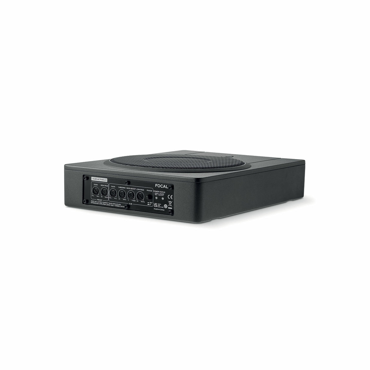 Focal Flat 8" Active Subwoofer + 2 Ch Amp (ISUBACTIVE21)