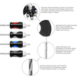 RECOIL ECHO PRO SERIES 4-Channel 9 FT RCA Cable (PCI49)
