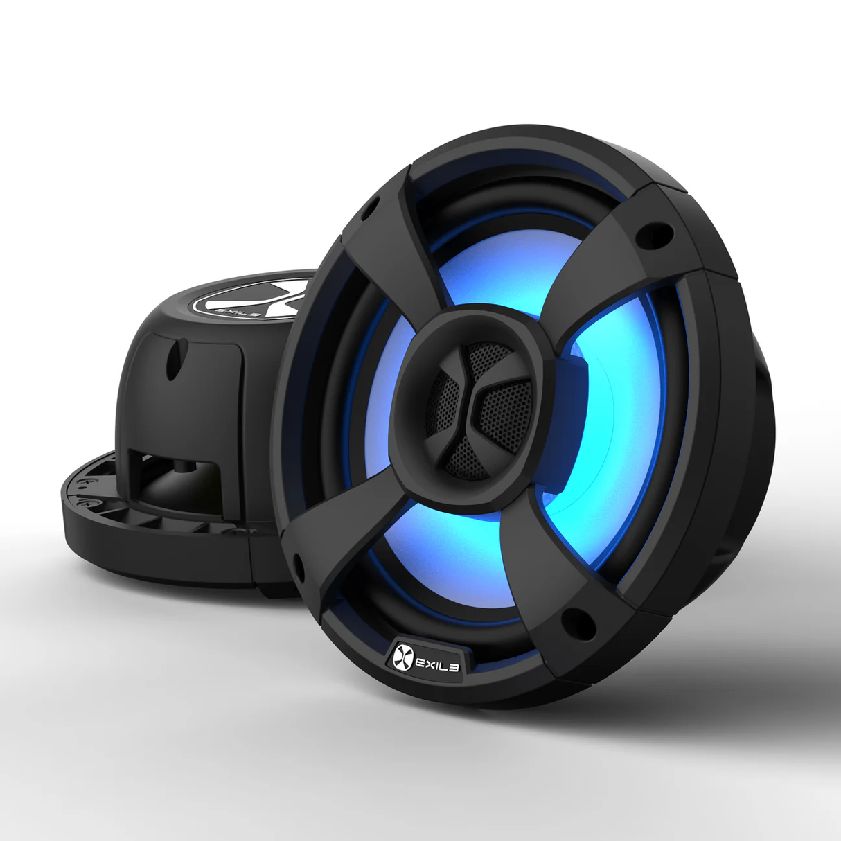 EXILE 6.5" 2-Way Marine Grade Coaxials with Built in RGB LED Lighting (SMC65B)