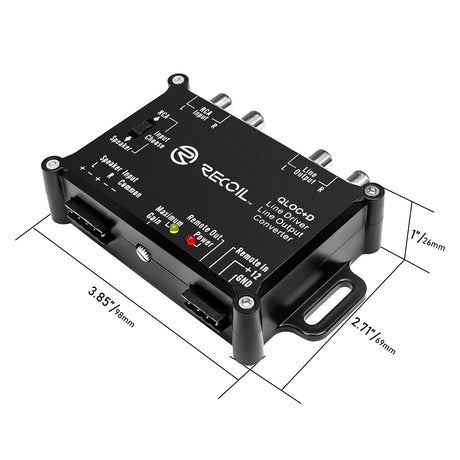 Recoil 2 Channel LOC with Bass Boost (up to 10V Input handling) (QLOCD)