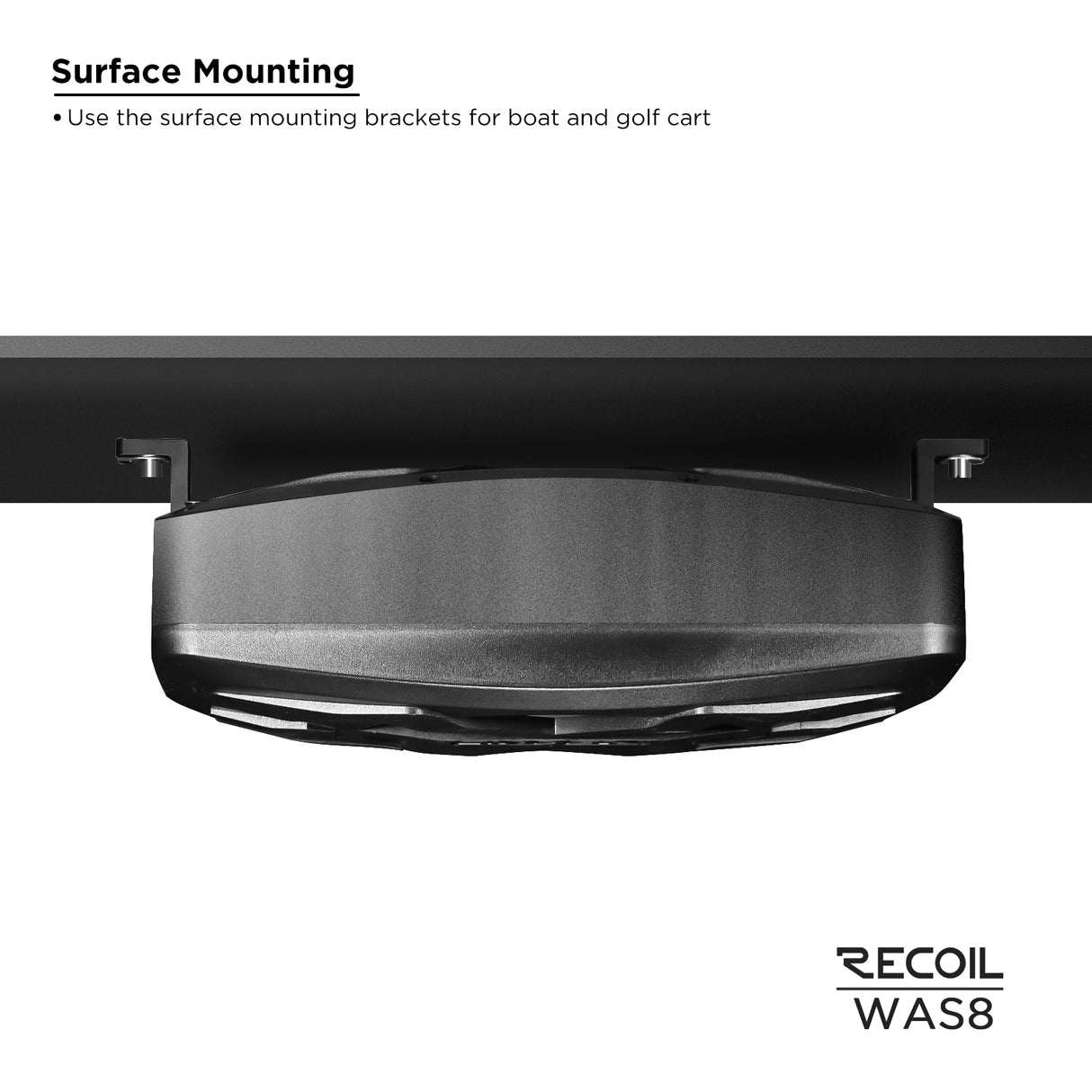Recoil Waterproof Amplified Powersports Subwoofer (WAS8)