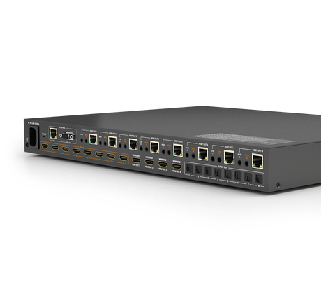 4K60Hz  4:4:4 8x8 HDBaseTª Matrix | Dolby Vision & HDR | PoH |Audio De-embed | Routable CEC & RS232 (4K: 35m/115ft, 1080p: 70m/230ft) (MXV0808H2AV3)