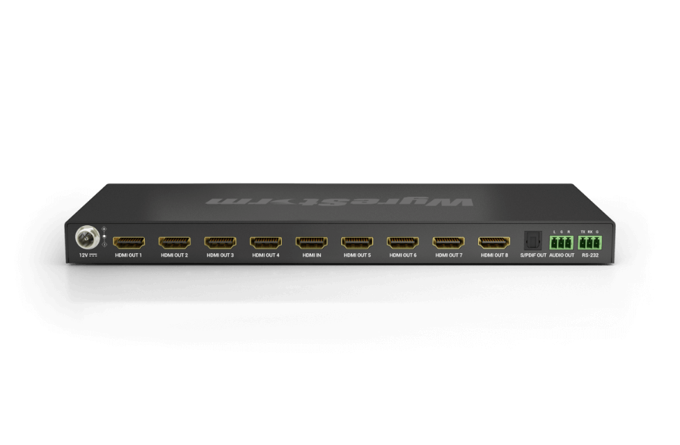 Wyrestorm 4K60Hz 1x8 HDMI Splitter | 4K60Hz 4:4:4 | Dolby Vision & HDR | EDID Management  (SP0108SCL)
