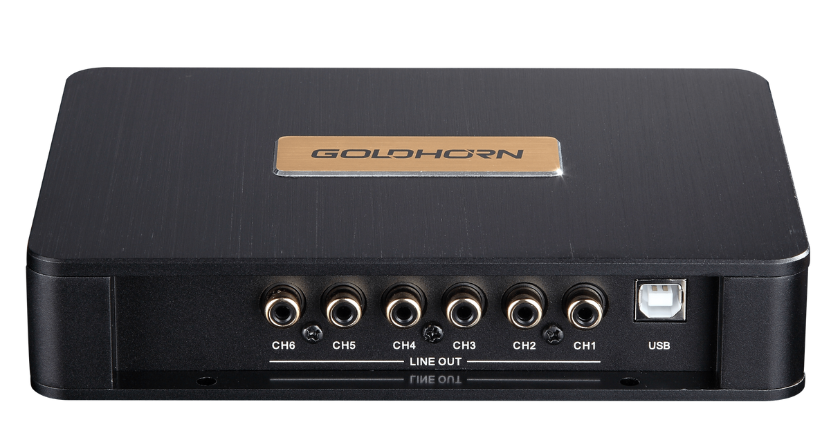 Goldhorn DSP SERIES 4-Channel Amplifier with 6-Channel DSP Processor - 30 Watts x 4 RMS Power - CLASS A/B (DSPA406)