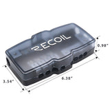 RECOIL 4 Position Combination Power / Ground Distribution Block - 1/0 AWG inputs / 4 AWG Power & Ground Outputs (MPG4)