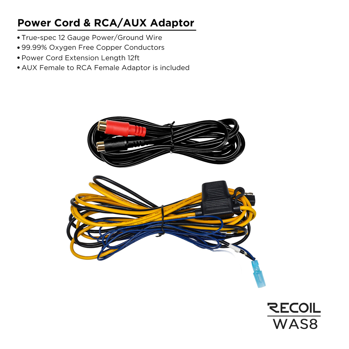 Recoil Waterproof Amplified Powersports Subwoofer (WAS8)