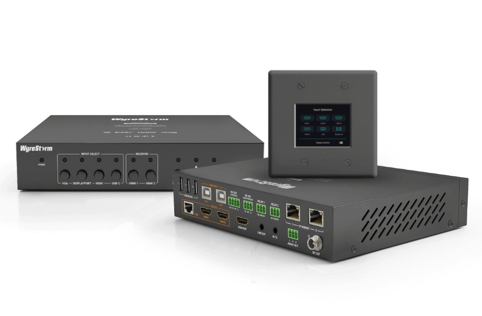 Wyrestorm 4-Input Advanced Presentation Kit with 2.8” Touchscreen Control Contains: (SW-510-TX,SW-515-RX,TS-280-US) (SYNKIT510US)