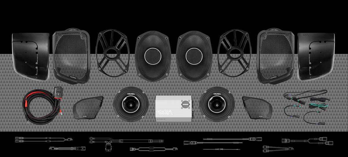 2024+ HARLEY DAVIDSON ROAD GLIDE 4-SPEAKER PACKAGE (24FLXPCH4X4RG)