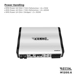 RECOIL Marine Grade 6-Channel Amplfiier - 110 Watts x 6 RMS @ 4 Ohms (M12006)