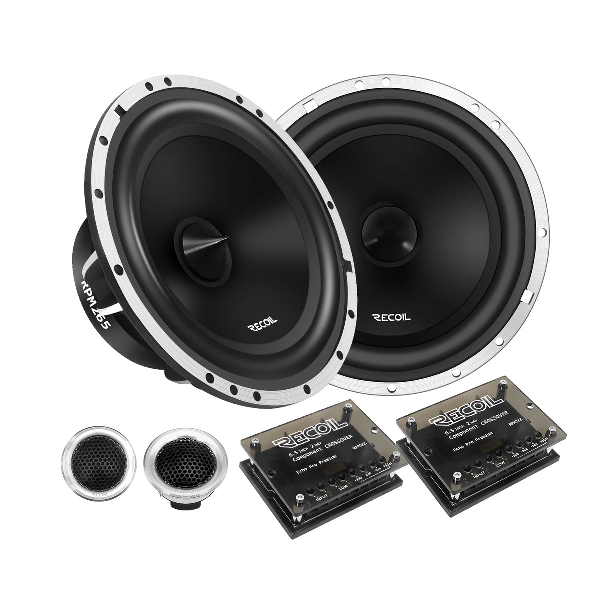 Recoil AUDIOPHILE RPM SERIES 2-Way Component Speaker System (RPM265)