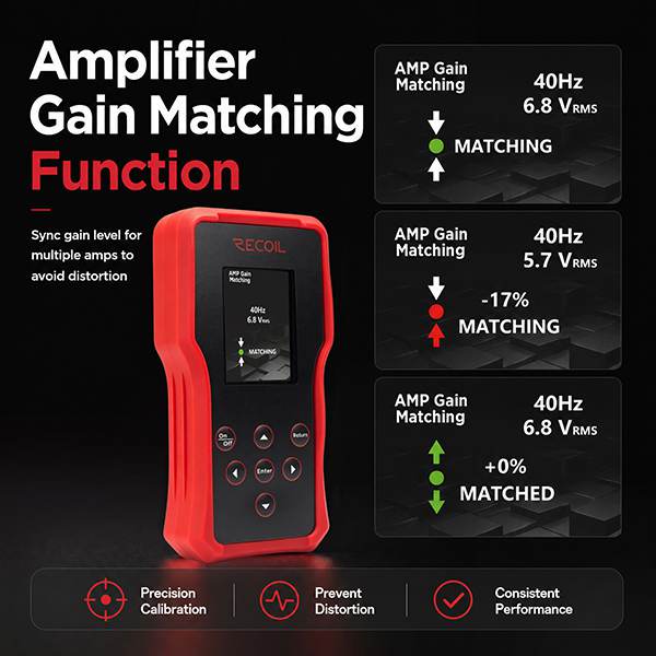 Recoil Multifunctional Speaker and Amplifier Tester Tool (MAT1)