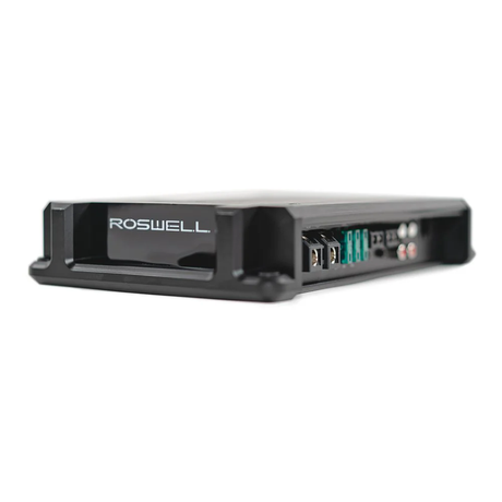 Roswell R1 2-Channel Amplifier - 1,000 Watts x 1 RMS @ 1 Ohm / 675 Watts x 1 RMS @ 2 Ohms (R110001)