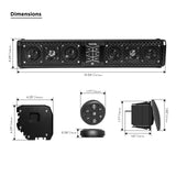 Recoil Bluetooth Amplified 6-Speaker Sound Bar (PSB6)