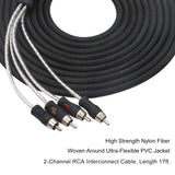 RECOIL ECHO PRO SERIES 4-Channel 17 FT RCA Cable (PCI417)