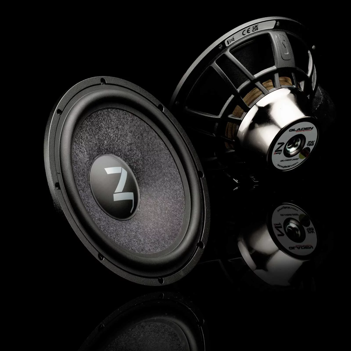 GLADEN ZETA SERIES 6.5" Mid-Bass Woofers (pair) (ZW165)