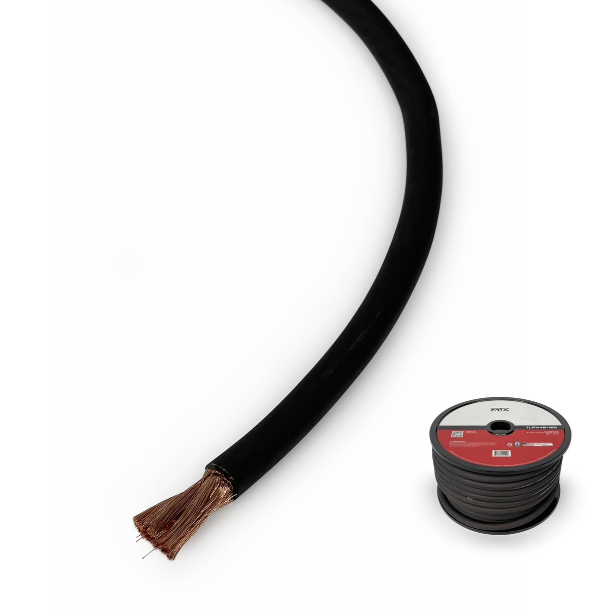 4 Awg Hi-Flex Power Wire 100 Ft - Black (TLPW4B100)