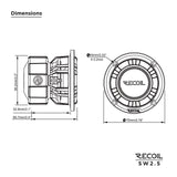 RECOIL 2.5" SUBWOOFER - 20 Watts RMS Power Handling (SW25)