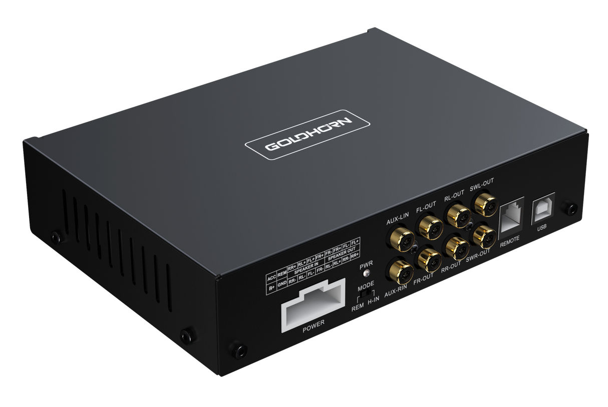 Goldhorn DSP SERIES 4-Channel Amplifier with 6-Channel DSP Processor - 20 Watts x 4 RMS Power - CLASS A/B (DSPA206)