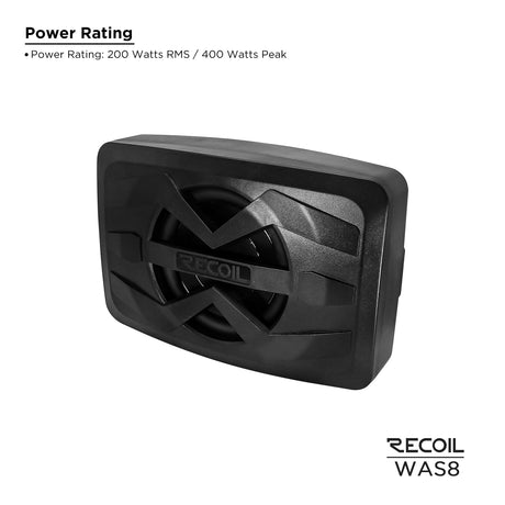 Recoil Waterproof Amplified Powersports Subwoofer (WAS8)