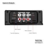 Recoil DII SERIES 4-Channel Amplifier 200 Watts x 4 RMS @ 4 Ohms (DII14004)