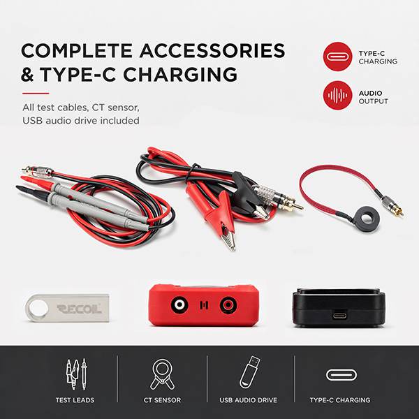 Recoil Multifunctional Speaker and Amplifier Tester Tool (MAT1)