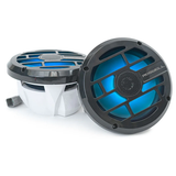 Roswell R77 7.7" Marine Coaxial Speakers with RGB - Black (R77)