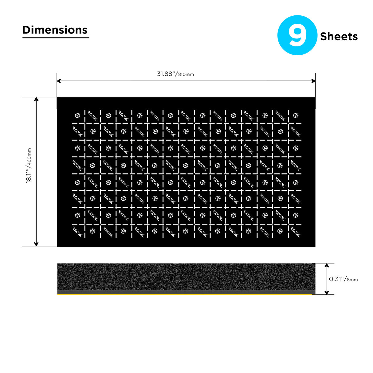 Recoil Foam Damping mat - Shop Pack (DABK)