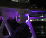 Roswell FIREFLY 6.5" Wakeboard Tower Speakers with Clamps + RGB (White) (R1FIREFLYWHT)