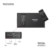 Recoil DII SERIES 5-Channel Amplifier 100 Watts x 4 RMS @ 4 Ohms + 800 Watts x 1 RMS @ 2 Ohm (DII14005)