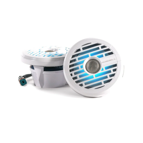 Roswell R1 SERIES 6.5" Marine Coaxial Speakers with RGB - White (R165WHITE)