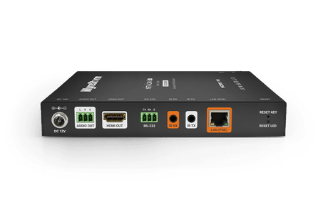 1080p60Hz Decoder | PoE | Audio De-embed | USB | Video Wall | IR & RS232 Routing (NHD110RX)