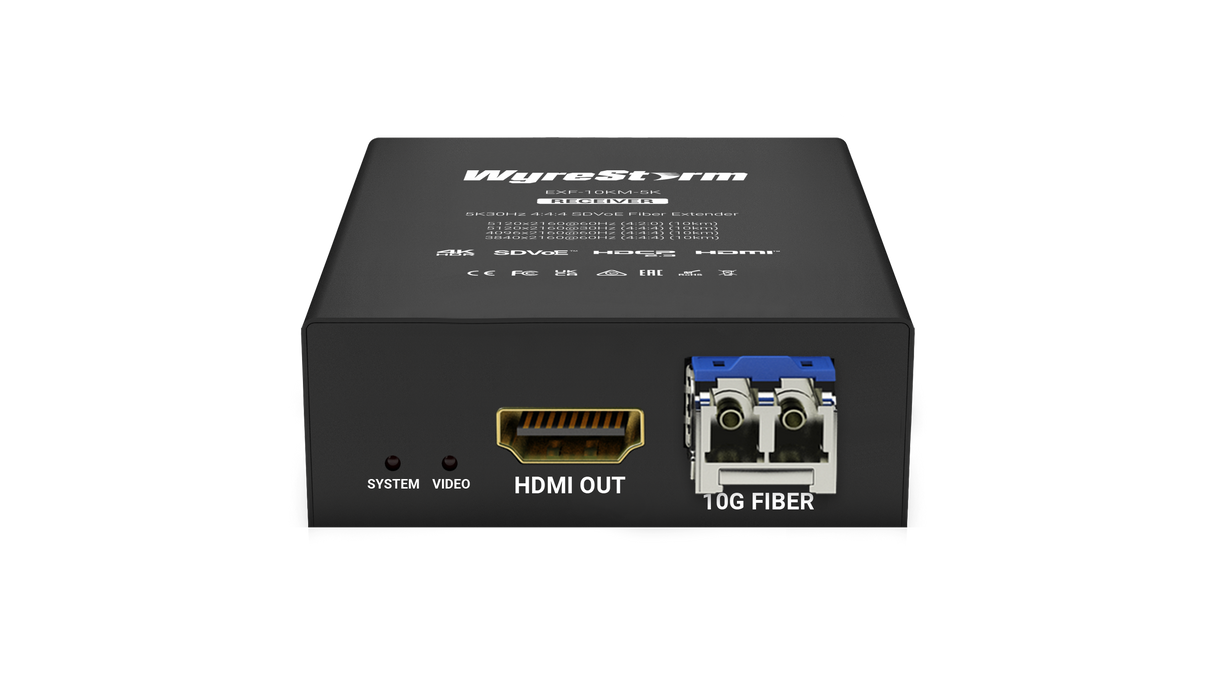 Wyrestorm HDMI 2.0 5K HDMI extender | Fiber | 5K60Hz 4:2:0 | 4K60Hz 4:4:4  (EXF10KM5K)